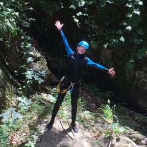 happy lad river canyoning Pyrenees