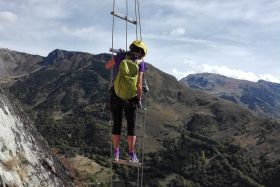 Via ferrata dans les Pyrénées