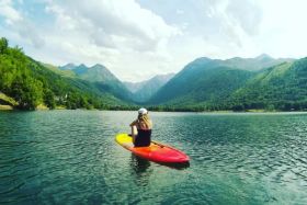 Stand up paddle boarding in the Pyrenees