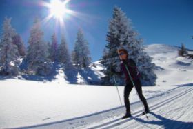 Cross country skiing in the Pyrenees